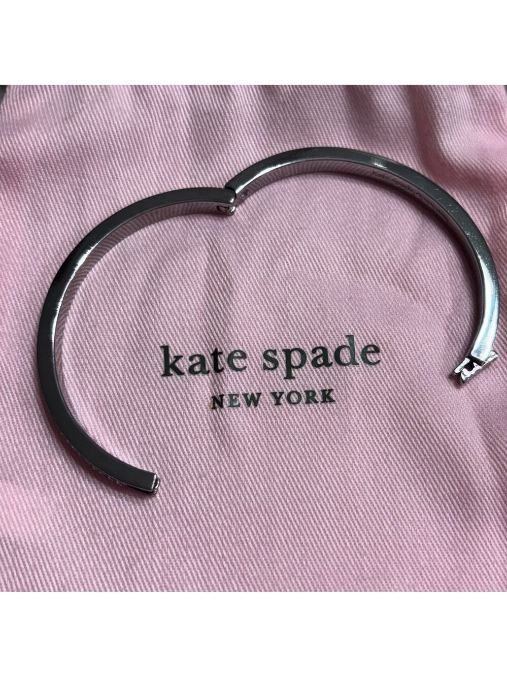 kate spade Silver Ring It Up Pave Bangle - Picture 7 of 7